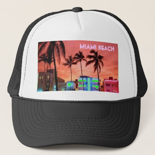 Casquette Miami Beach, la Floride (Devant)