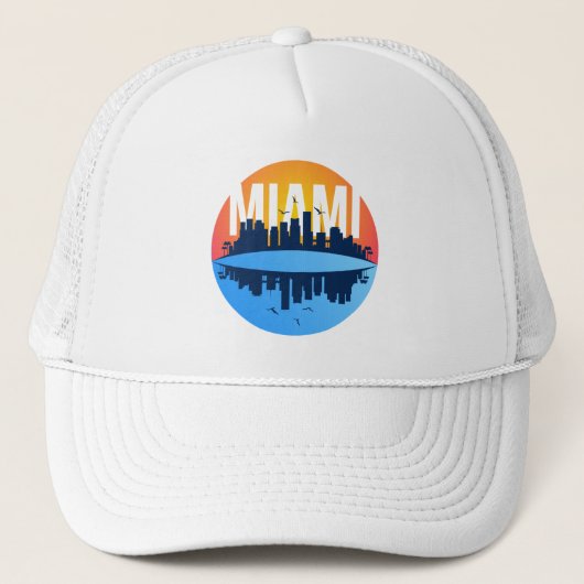 Casquette Miami Florida City Skyline (Devant)