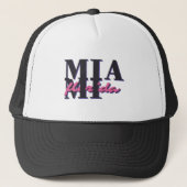Casquette Miami Floride - Retro Bold Typographie Graphique (Devant)