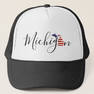 Casquette Michigan avec Drapeau Graphique