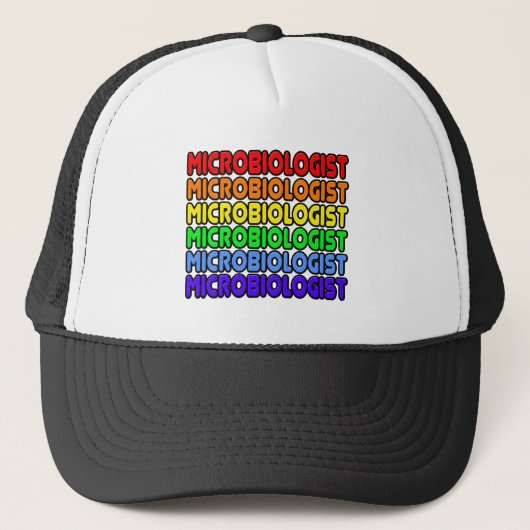 Casquette Microbiologiste arc-en-ciel (Devant)