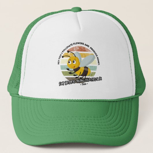 Casquette mieux que chatbot AI - Bee (Devant)
