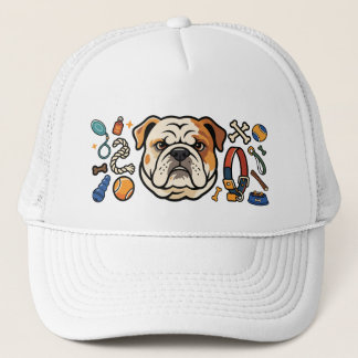Casquette Mignon Bouledogue avec conception de jouets pour c