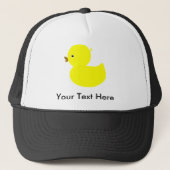 Casquette Mignon en caoutchouc jaune (Devant)