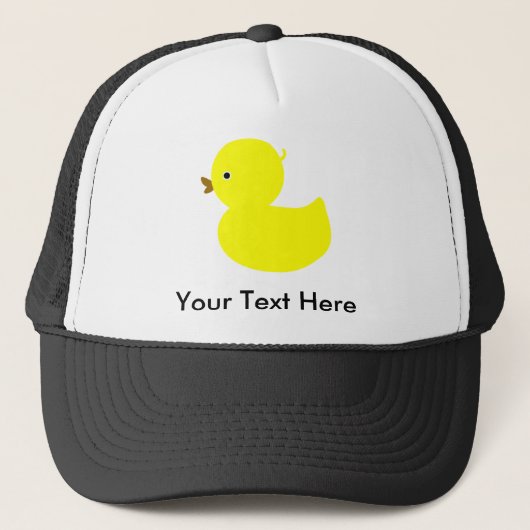 Casquette Mignon en caoutchouc jaune (Devant)
