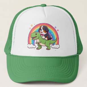 Casquette Mignonne Bernese Mountain Dog équitation T-Rex Din