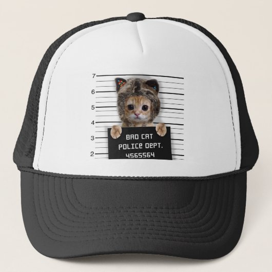 Casquette Mignonne chat mauvais garçon (Devant)
