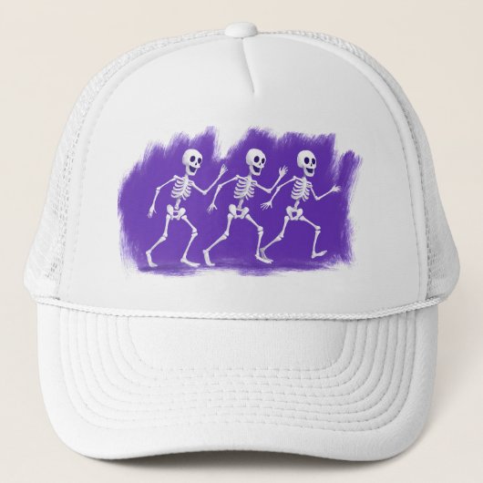 Casquette mignonne et effrayante - Squelettes amic (Devant)
