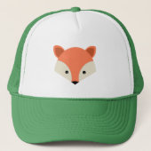 Casquette Mignonne Fox face sur vert (Devant)