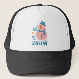 Casquette Mignonne Snowman Let is Snow