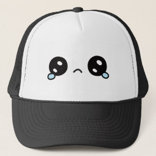 Casquette Mignonne Visage Triste Yeux larmoyants