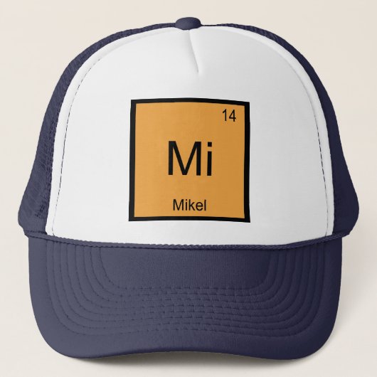 Casquette Mikel Nom Chimie Élément Tableau Périodique (Devant)