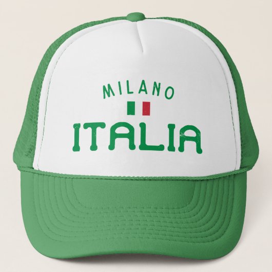 Casquette Milano Italia en détresse (Milan Italie) (Devant)