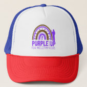 Casquette Militaire - Violet Vers Le Haut (Devant)