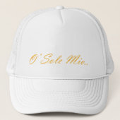 Casquette Millions d'unique d'O. Texte décoratif de gradient (Devant)
