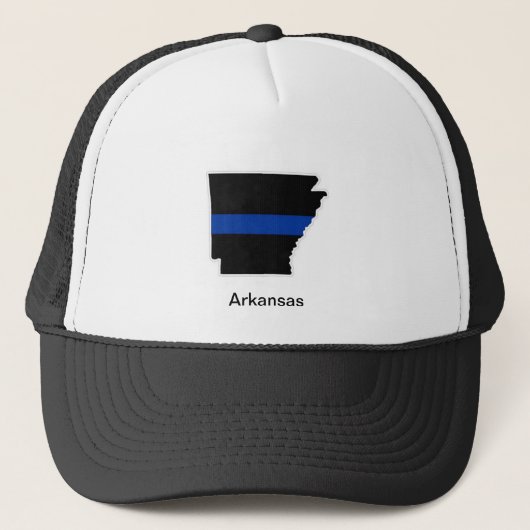 Casquette mince de camionneur de l'Arkansas Blue (Devant)