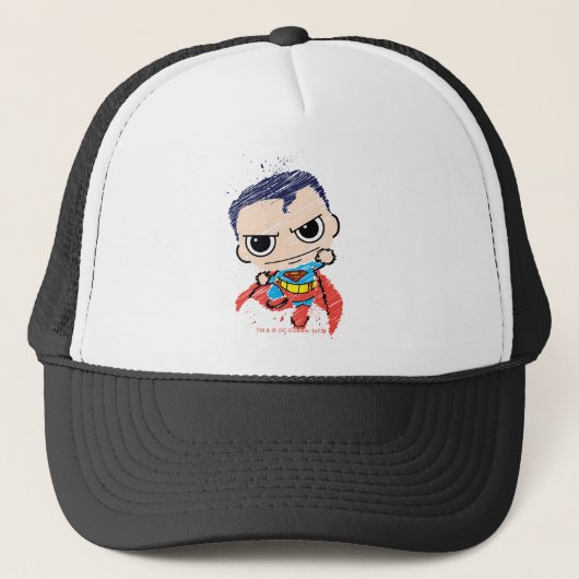 Casquette Mini Superman Sketch - Flying (Devant)