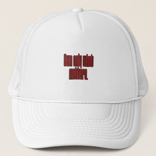 Casquette Minimalist Motivational Quote Baseball Cap — Moder (Devant)