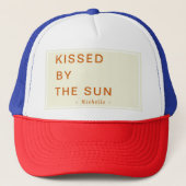 Casquette Minimalist Personalized Kissed by the Sun (Devant)