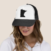 Casquette Minnesota en noir et blanc (En situation)