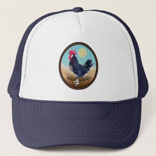 Casquette Minorque Rooster Vintage Oval (Devant)