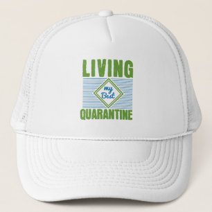 Casquette Mise en quarantaine Conception de sensibilisation 
