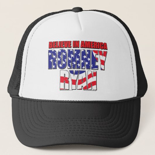 Casquette Mitt Romney et Paul Ryan (Devant)