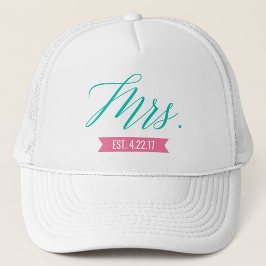 Casquette Mme Etablie Date Personnalisée (Devant)