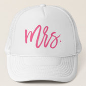 Casquette Mme Pink Chic Script (Devant)