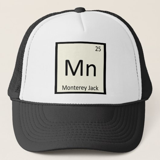 Casquette Mn - Chimie du fromage de Monterey Jack Tableau pé (Devant)