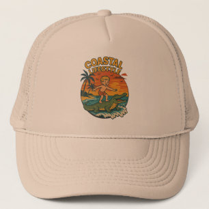 Casquette Mode de vie côtier Alligator Surfer Plage Rétro