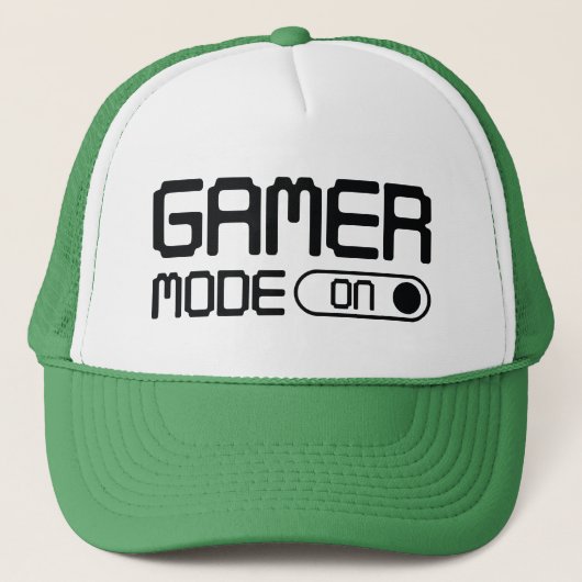 Casquette Mode Gamer activé (Devant)