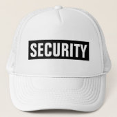 Casquette Modèle de sécurité de texte personnalisé en noir b (Devant)