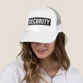Casquette Modèle de sécurité de texte personnalisé en noir b (En situation)