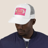 Casquette Modern Bride Embroidered Hat Patch - Hot Pink (En situation)