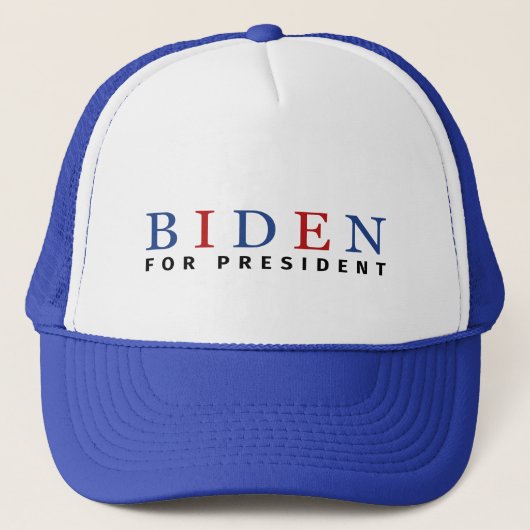 Casquette Moderne bleu rouge Joe Biden Président (Devant)