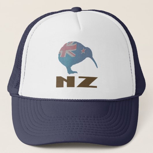 Casquette moderne de camionneur de kiwi de la (Devant)