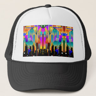 Casquette Moderne Formes Géométriques Abstraites de New York
