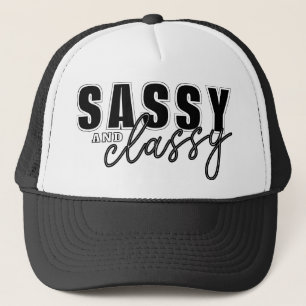 Casquette Moderne Minimaliste Noir Et Blanc Sassy Et Classiq