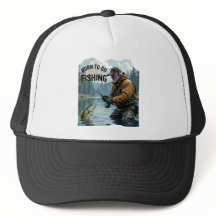 Moderne Né pour aller Pêcher