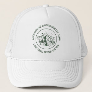 Casquette Moderne Simple Camping Week-end Bachelorette Party