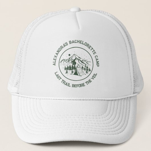 Casquette Moderne Simple Camping Week-end Bachelorette Party (Devant)