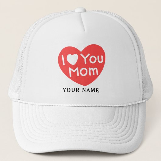 Casquette Moderne Simple Je t'aime Maman (Devant)