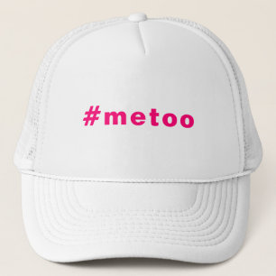 Casquette moi aussi, #metoo, orgueil en lettres fuchsia rose