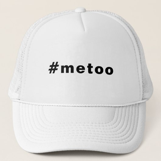Casquette moi aussi, #metoo, orgueil Lettres noires (Devant)