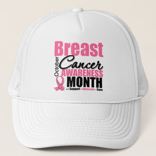 Casquette Mois de sensibilisation au cancer du sein - Octobr (Devant)