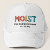Casquette Moist Funny Dit Humour humide Dons Amusants (Devant)