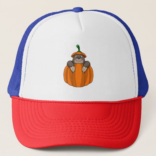 Casquette Mole avec Citrouille (Devant)