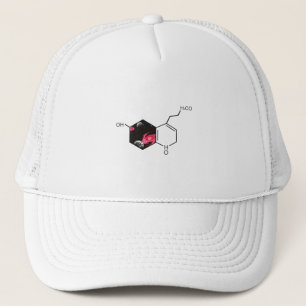 Casquette molécule chimique avec vue spatiale