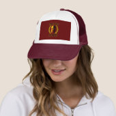 Casquette Molon Labe Spartan Mask Laurels Rouge Bourgogne (En situation)